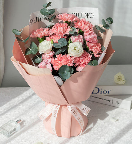 Mother's Day Flowers & Gifts | Pink Carnation Bouquet 2 | KL PJ Delivery