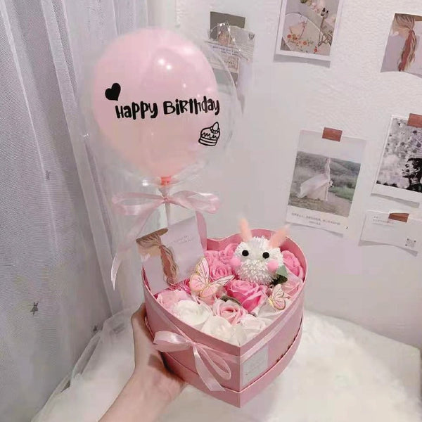 Cute Bunny Balloon Flower Box (Nilai / KL & Selangor Delivery) | Giftr ...