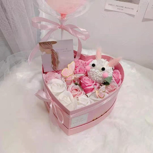 Cute Bunny Balloon Flower Box (Nilai / KL & Selangor Delivery) | Giftr ...