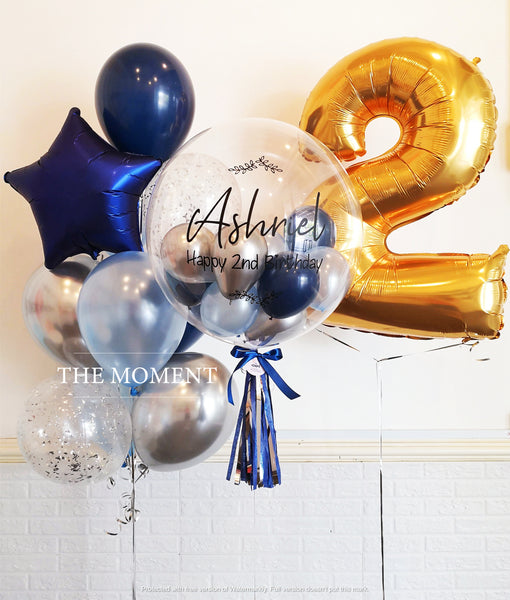 Signature Bubble and Foil Balloon Set 8 (Kuching Delivery Only) Giftr