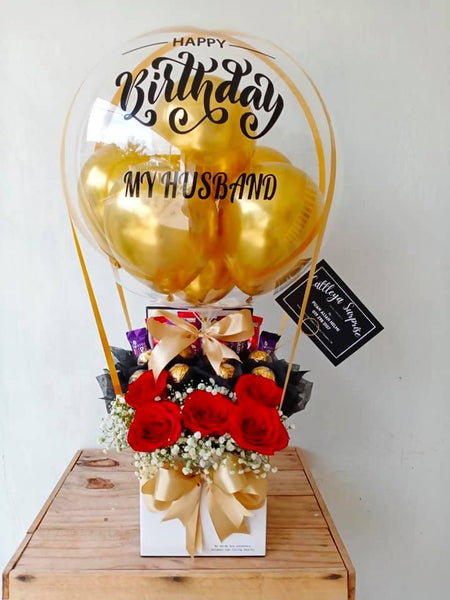 Hot Air Balloon Chocolate Box 6 - Florist in KL