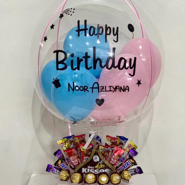 Elaina Chocolate Hot Air Balloon Bouquet (Sungai Petani Delivery Only)