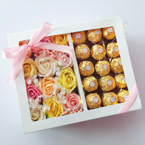 Darlene Soap Flower Chocolate Gift Box