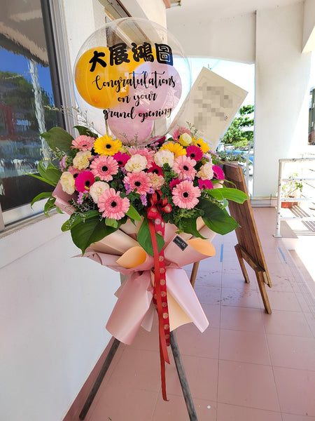Grand Opening Flower Stand Pink Theme