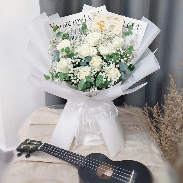 9 Fresh Roses Bouquet (Ipoh Delivery Only) Giftr Malaysia's Leading