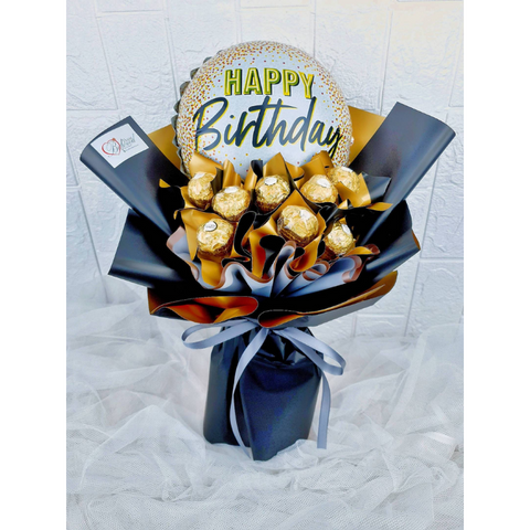 Ferrero Rocher With Balloon Bouquet (Klang Valley Delivery Only)