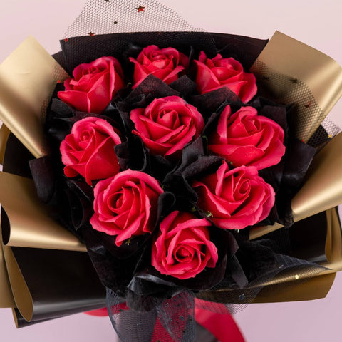 Classic Red Bouquet (Soap Flower) | (Penang Delivery Only)
