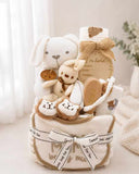 Angeliz Motherhood Blessing Pa&Ma Bunny Baby Gift Set 10pcs- Neutral(Nationwide Delivery)