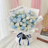 Blue Rose Flower Bouquet (Penang Delivery Only)