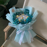 8pcs Ferrero Rocher With Preserved Baby's Breath Bouquet (Klang Valley Delivery Only)