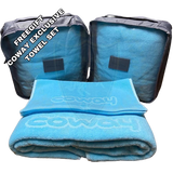 COWAY | Towel Set with Nylon Zip Bag