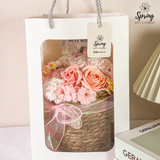 Rose & Carnation Artificial Soap Flower Basket (Klang Valley Delivery Only)