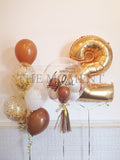 Signature Helium Bubble Balloon and Number Foil Balloon Set (Kuching Delivery Only)