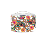 BDARI Tiffin Carrier - White Paisley (Nationwide Delivery)