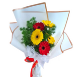 [Fresh Flower] White Gold Liner Yellow Sunflower (Klang Valley Delivery Only)