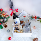 Celebratory Wine & Treats Gift Box with Personalise Name (Klang Valley Delivery Only) - Customised Add Ons