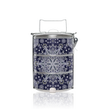 BDARI Tiffin Carrier - Blue Paisley (Nationwide Delivery)