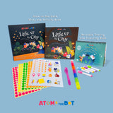 Glow in the Dark, Reading, Tracing & Colouring by Atom & the Dot (Same Day Delivery, Klang Valley)