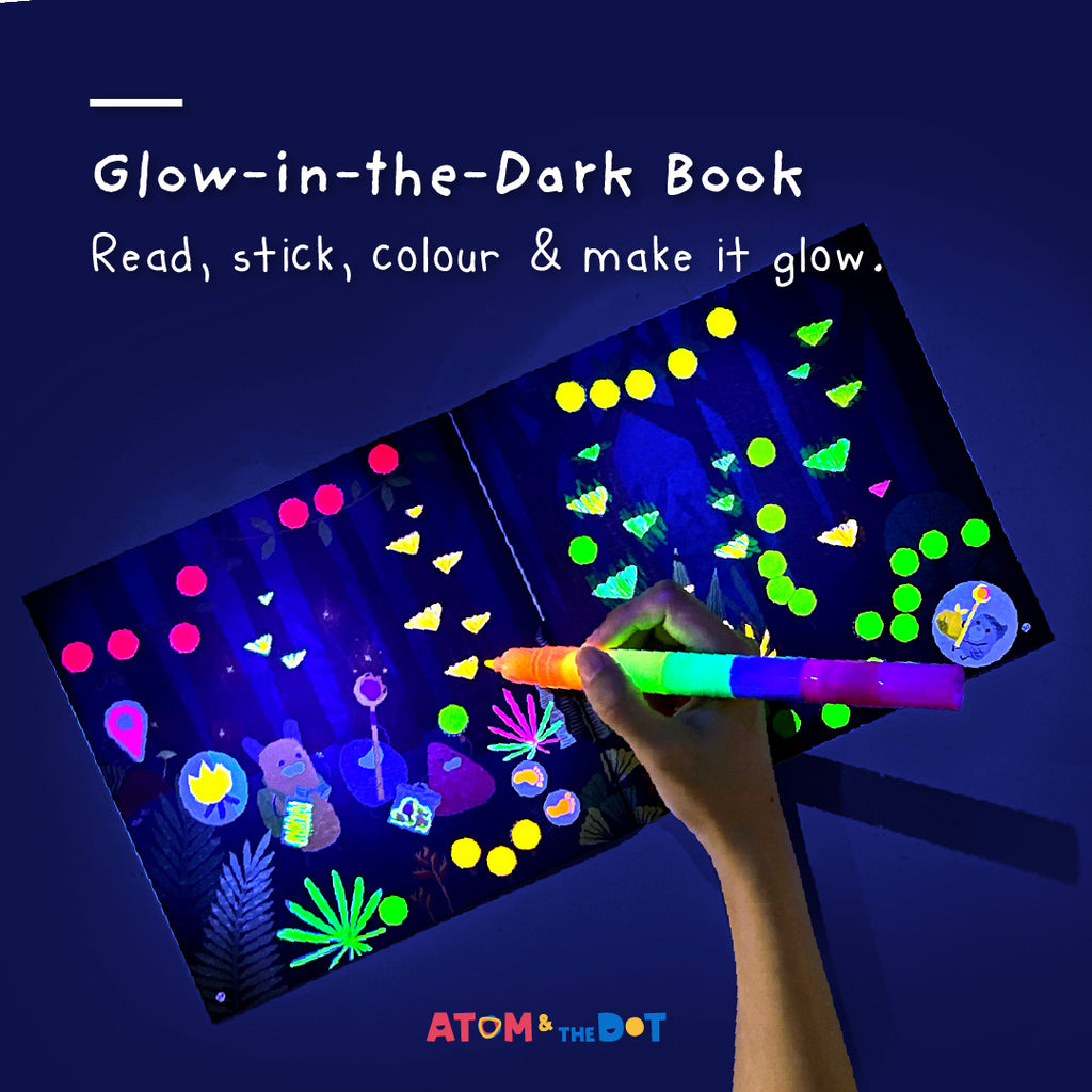 Glow-in-the-Dark Story & Activity Book | Light Up The City | Atom & the Dot