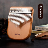 Personalised Kalimba 21 Keys Thumb Piano Set- Hand Rest Solid Beech Wood (Flat Board) | Nationwide Delivery