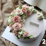 Rose Crescent Cake (Klang Valley Delivery)