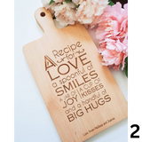Personalized Wooden Chopping Board (Nationwide Delivery)