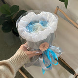 3 Stalks Russia Round Rose Soap Rose Bouquet in Various Colours (Klang Valley Delivery Only)