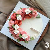 Rose Crescent Cake (Klang Valley Delivery)