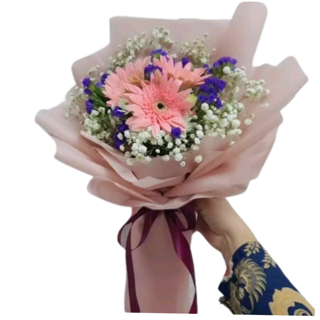 [Fresh Flower] Daisy Pink Bouquet (Klang Valley Delivery Only) Giftr