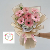 [Fresh Flower] Daisy with Baby Breath Bouquet (Klang Valley Delivery Only)
