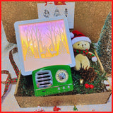 Christmas 2023 | Snowy Bear Gift Box 3d Paper Carving Light / Retro Radio Bluetooth Speaker (Nationwide Delivery)