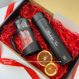 [Corporate Gift]  Personalised Smart Digital Thermal Flask Gift Set with Laser Engraving/Colour Logo (Nationwide Delivery)