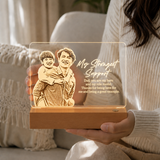 Personalised LED Acrylic Night Light With Photo Engraving