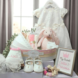 Angeliz Premium Baby Hamper Princess Crib 10pcs Set-Pink ( Nationwide Delivery)