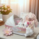 Angeliz Premium Baby Hamper Princess Crib 10pcs Set-Pink ( Nationwide Delivery)