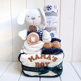 Angeliz Pa&Ma Bunny Toothbox Memory Basket 8pcs Set - Blue (Nationwide Delivery)