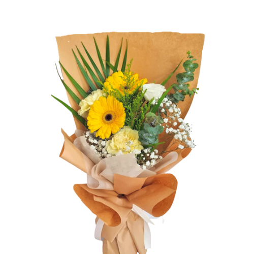 Fresh Flower Brown Daisy Bouquet Klang Valley Delivery Only Tr Malaysias Leading 