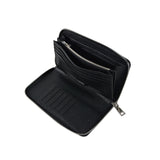 Full Grain Leather Travelling Clutch Wallet with Wide Full Zip Opening (H11.5cm x L21cm x W2cm)