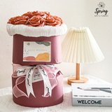 Pink Rose Artificial Soap Flower Bouquet (Nationwide Delivery)
