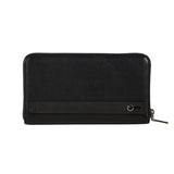 Full Grain Leather Travelling Clutch Wallet with Wide Full Zip Opening (H11.5cm x L21cm x W2cm)