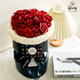 Mother's Day - Red-Black Rose Artificial Soap Flower Bouquet (Klang Valley Delivery Only)