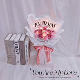 You Are My Love - 19 Stalks Soap Rose Flower Bouquet (Kuantan Delivery)