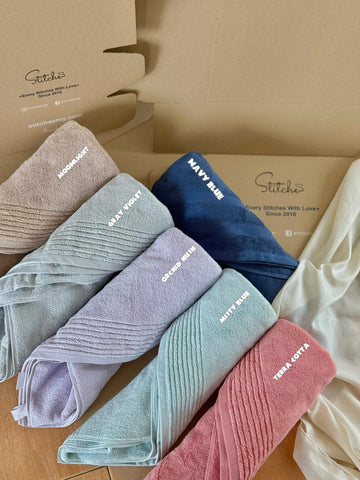 Personalised Bath Towels (Set of 2)