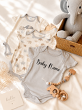 The Gentle Giant | Grey Theme Personalizable Newborn Baby Gift Set (Klang Valley Delivery)