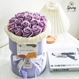 Mother's Day - Purple Rose Artificial Soap Flower Bouquet (Klang Valley Delivery Only)