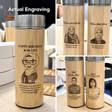 Personalized Smart Bamboo Thermal Flask with Gift Box (Nationwide Free Delivery) - Valentine's Day Flowers & Gifts 2026