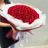 99 Stalks Korean Square Mesh Soap Flower Bouquet (West Malaysia Delivery Only)