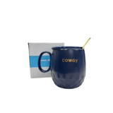 COWAY | Ceramic Mug with Stirrer Spoon & Lid