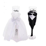 Personalised Elegant Wine Glass Set (Nationwide Delivery)