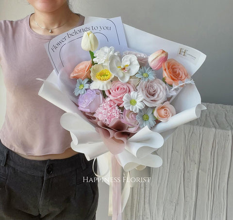 Pastel Perfection (Klang Valley Delivery) - Mother's Day Flowers & Gifts 2026